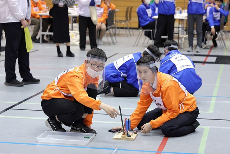 Team from Ichikawa Gakuen Ichikawa Junior High School participated in the exhibition