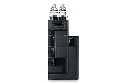Actual product equipped with a column oven on the right side