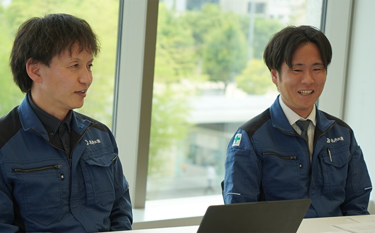 Satoki Yamada (links) und Genki Morito (rechts) aus Taiheikogyo