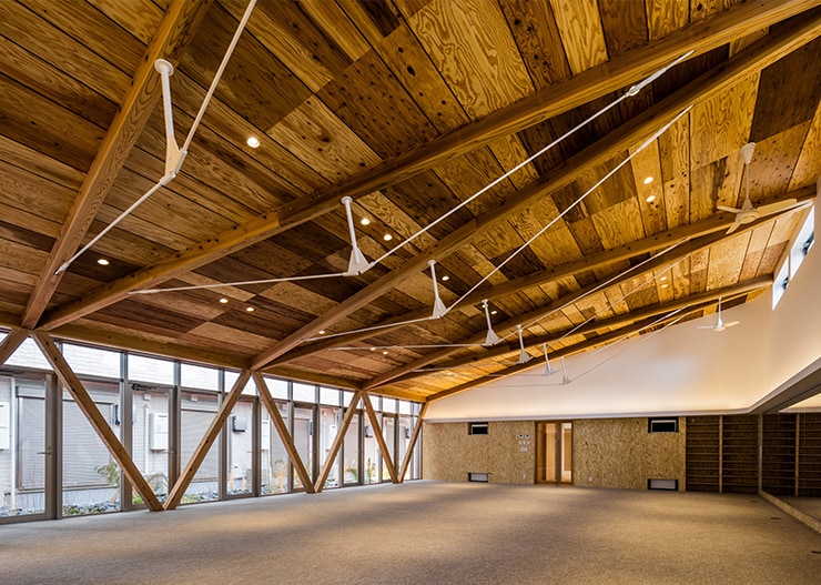 Shinwakan-Trainingsanlage aus Holz (Minami-ku, Stadt Kyoto)