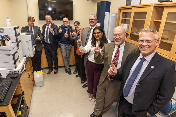 Lab tour participants