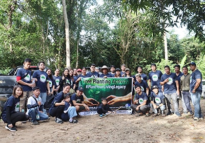 Participating in tree-planting activities and river cleanups organized by the local community (photo taken in 2025)