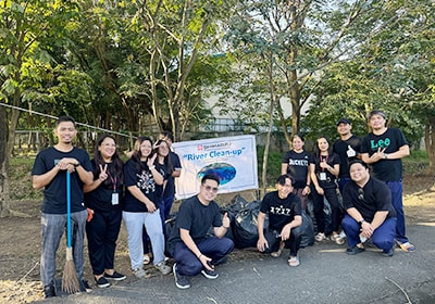 Participating in tree-planting activities and river cleanups organized by the local community (photo taken in 2025)