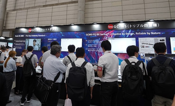 Exhibition area for the latest GC and GC-MS systems